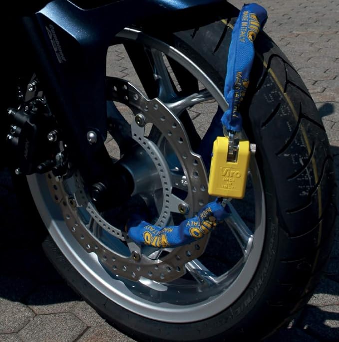 LUCCHETTO CON CATENA 'SUPERMORSO' mm 7x120 cm - VIRO