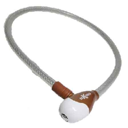 LUCCHETTO PER BICI A FUNE mm 12x80 cm - SIKURO