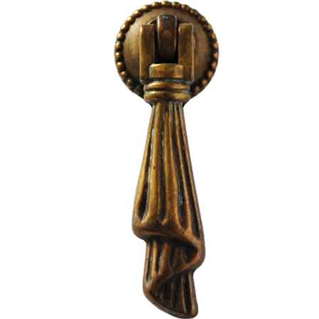 PENDENTE PER MOBILI '5053' 20x73 mm - Patinato antico - GIUSTI