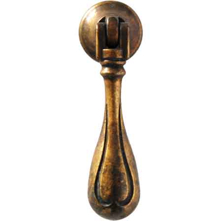 PENDENTE PER MOBILI '5060' 20x67 mm - Patinato antico - GIUSTI