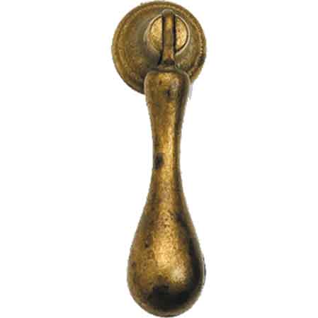 PENDENTE PER MOBILI '21396' 18x63 mm - Ottone antico - METAL GROUP