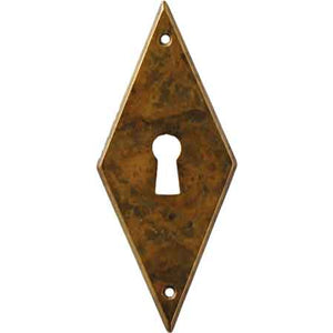 BOCCHETTA PER MOBILI '8044/8039' VERTICALE 35x85 mm - Patinato antico - GIUSTI