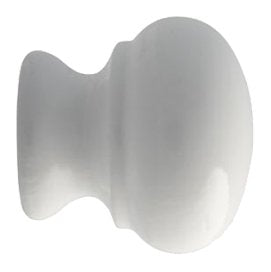 POMOLO LEGNO LACCATO 101 Ø 25 - Bianco