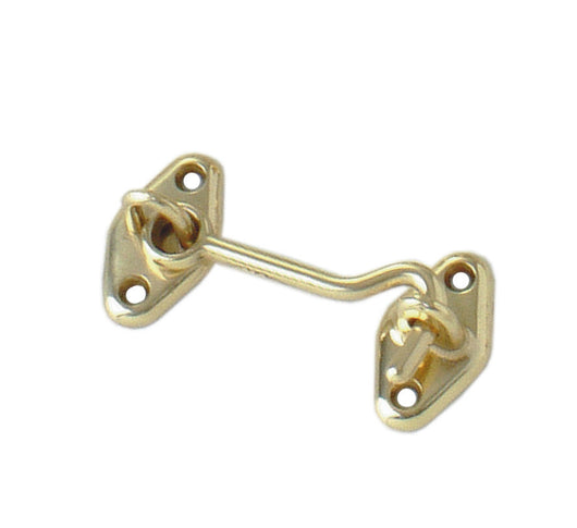 GANCIO FERMAPERSIANE 60 mm - Ottone lucido - 10 pezzi