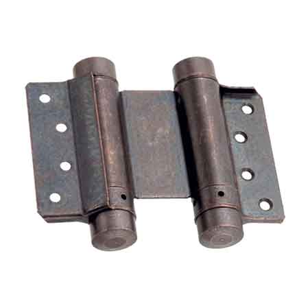 CERNIERA A MOLLA DOPPIA AZIONE 75 mm - Nichelato - 2 pezzi