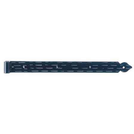 BANDELLA A FILO CON LAMA DIRITTA 35 cm - Mod. Rigata, finitura Nero Goffrato
