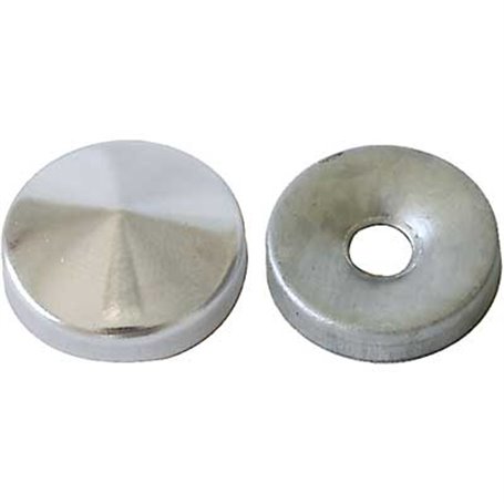 BORCHIA COPRIVITE BOMBATA 14 mm - Ottone nichelato - 200 pezzi