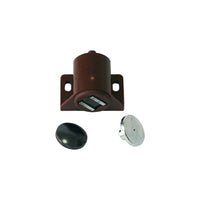 CHIUSURA MAGNETICA PER VETRI 30x30 mm - Marrone - 100 pezzi