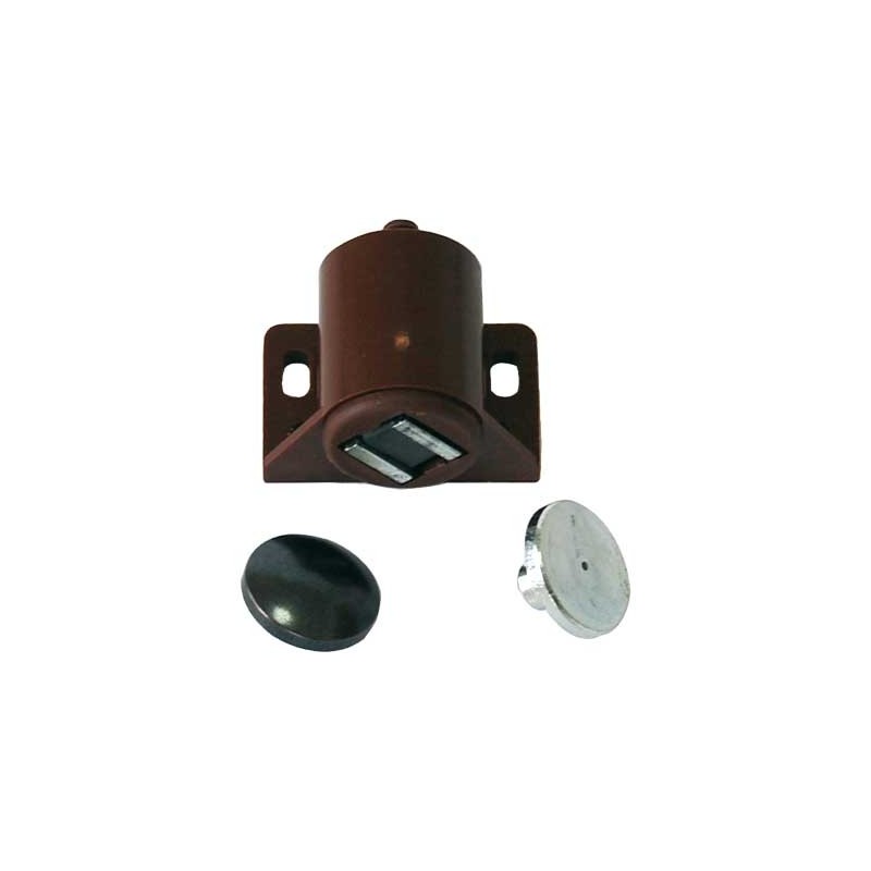 CHIUSURA MAGNETICA PER VETRI 30x30 mm - Marrone - 100 pezzi