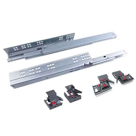 GUIDA PER CASSETTI AD ESTRAZIONE TOTALE SINCRONIZZATA CON CHIUSURA SOFT 30 cm