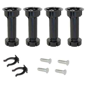 KIT PIEDI CON BASE E PINZA PER MOBILI Ø 40 mm - 100 mm - 130h