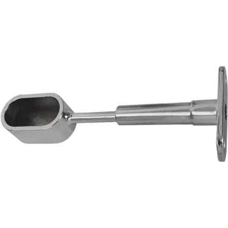 REGGITUBO LATERALE CHIUSO OVALE 15x30 mm - Ottonato - 10 pezzi