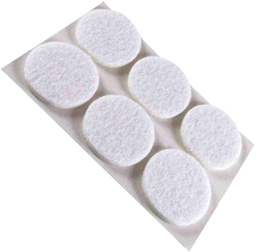 FELTRINI TONDI Ø 32 mm - Bianco - Blister 4 pezzi