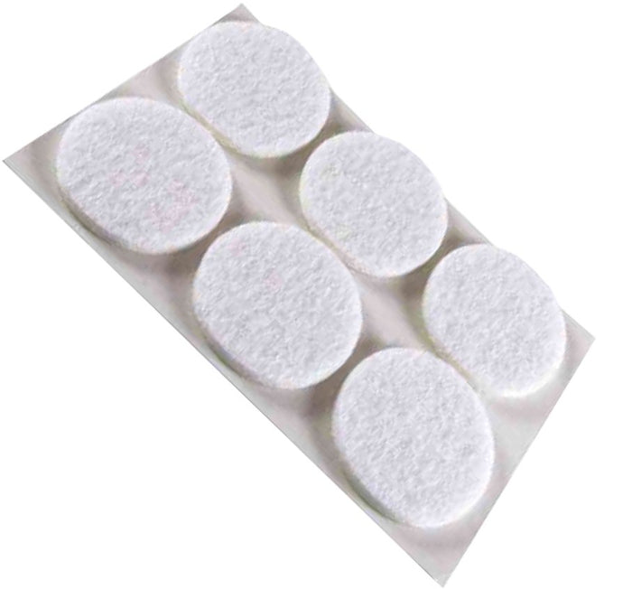 FELTRINI TONDI Ø 20 mm - Marrone - Blister 10 pezzi