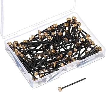 CHIODINI PER GANCI PER QUADRI 25 mm - blister 15 pezzi - 12 confezioni