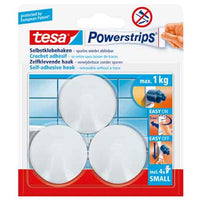 GANCIO TONDO 'POWERSTRIPS®' SMALL 3 ganci + 4 strisce - TESA