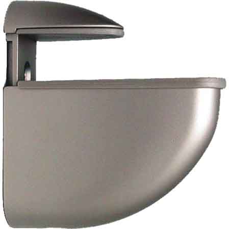 REGGIMENSOLA 'DUNA' mm 41x26x44 h - sp. 5÷18 mm - Alluminio - 2 pezzi