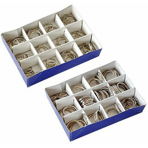 ANELLI PORTACHIAVI ASSORTITI Confezione 72 pezzi