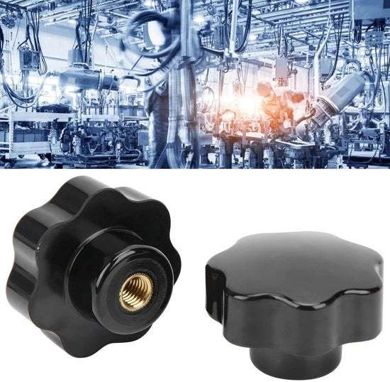 Ferramenta a manubrio con dado interno M12 x 65 - Maniglia - Testa di viti a gancio - Manubrio - Incluso 7 viti a gancio da 10 mm - Duraturo e resistente all'usura