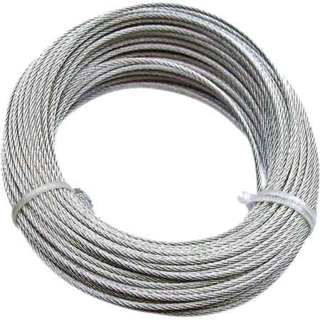 FUNE ACCIAIO INOX Ø 5 mm - rotolo 10 mt