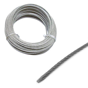 FUNE ACCIAIO INOX Ø 6 mm - rotolo 10 mt