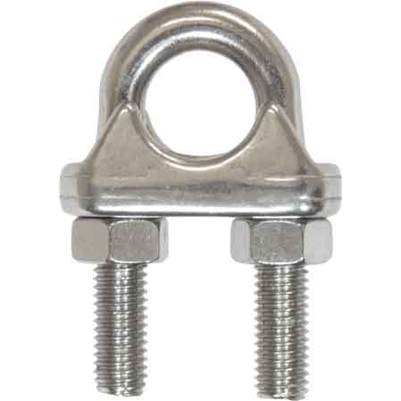 MORSETTO PER FUNI INOX 6 mm