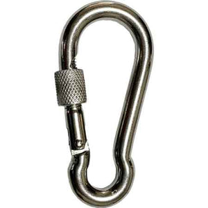 MOSCHETTONE CON GHIERA INOX 80 mm