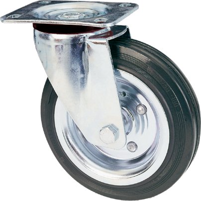 RUOTA INDUSTRIALE GIREVOLE IDEAL STAR 100 mm - portata 80 kg - IDEAL STAR