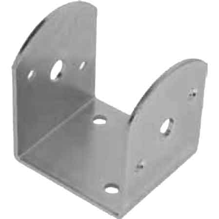 PIASTRA AD 'U' PER TRAVI INCLINATE   100x105x100 mm