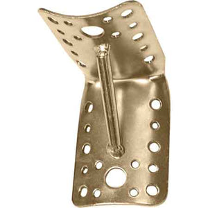 PIASTRA AD ANGOLO C/RINFORZO PER PALI Ø 80/100 65x85 mm - spessore 2 mm