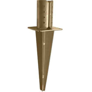 SUPPORTO PER PALI CON ANCORAGGIO AL TERRENO mm 120x40h