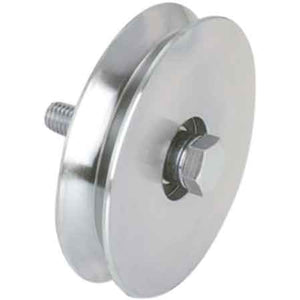 RUOTA CON BULLONE PER CANCELLI GOLA Y 100 mm