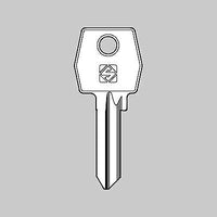 CHIAVE OTTONE PER CILINDRO OC074 - OMEC - 20 pezzi- SILCA