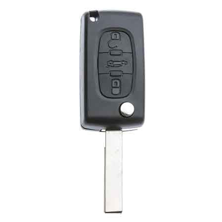 GUSCIO PER CHIAVE AUTO CITROEN/LANCIA/PEUGEOT 'HU83BRS8N' 3 Bottoni