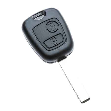 GUSCIO PER CHIAVE AUTO CITROEN/FIAT/PEUGEOT 'HU83RS2' 2 Bottoni