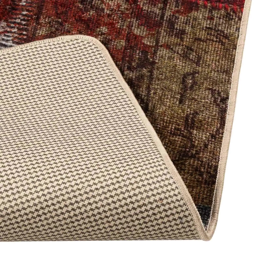 Runner Tappeto MARSA Multicolore 100 x 450 cm Poliestere e PVC