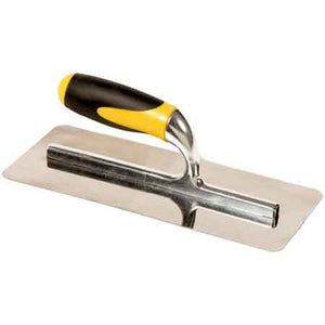 FRATTONE LISCIO INOX C/MANICO GOMMA 28x12 cm - MADE IN ITALY