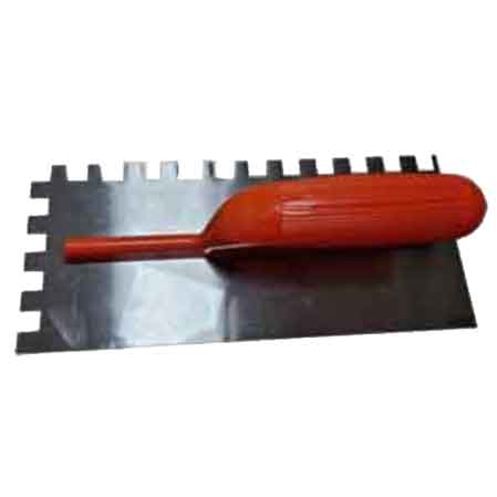 FRATTONE DENTATO C/MANICO IN PLASTICA IDEAL STAR 28x12 cm - Dentatura dx 12x12 mm - IDEAL STAR