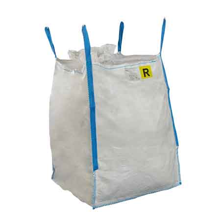 SACCONE  RIFIUTI SPECIALI IN POLIPROPILENE FONDO CHIUSO 'BIG BAG' cm 90x90x120h - Port. 1500 Kg