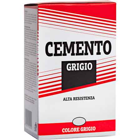 CEMENTO GRIGIO 1 kg - 12 pezzi