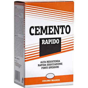 CEMENTO RAPIDO BIANCO 1 kg - 12 pezzi
