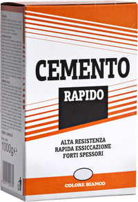 CEMENTO RAPIDO BIANCO 1 kg - 12 pezzi