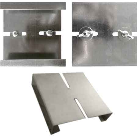 STAFFA DI GIUNZIONE PER ANTA DOPPIA per versione intonaco 90 mm