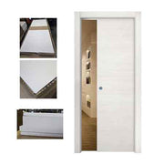 PORTA SCORREVOLE REVERSIBILE OLMO BIANCO EFFETTO VENATO mm 600x2100h