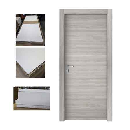 PORTA BATTENTE REVERSIBILE OLMO GRIGIO EFFETTO VENATO mm 700x2100h