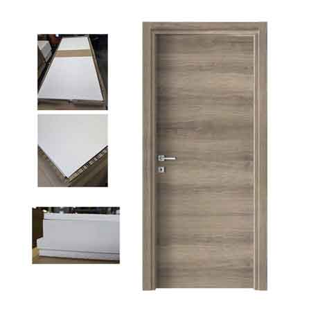 PORTA BATTENTE REVERSIBILE OLMO NOCCIOLA EFFETTO VENATO mm 800x2100h