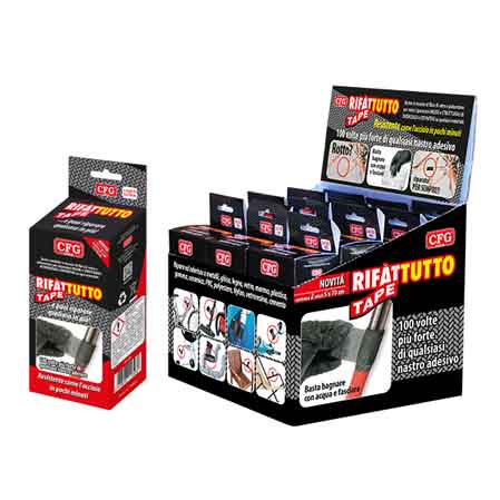 NASTRO POLIURETANICO 'RIFATTUTTO TAPE' 5x130 cm EXPO 12pz