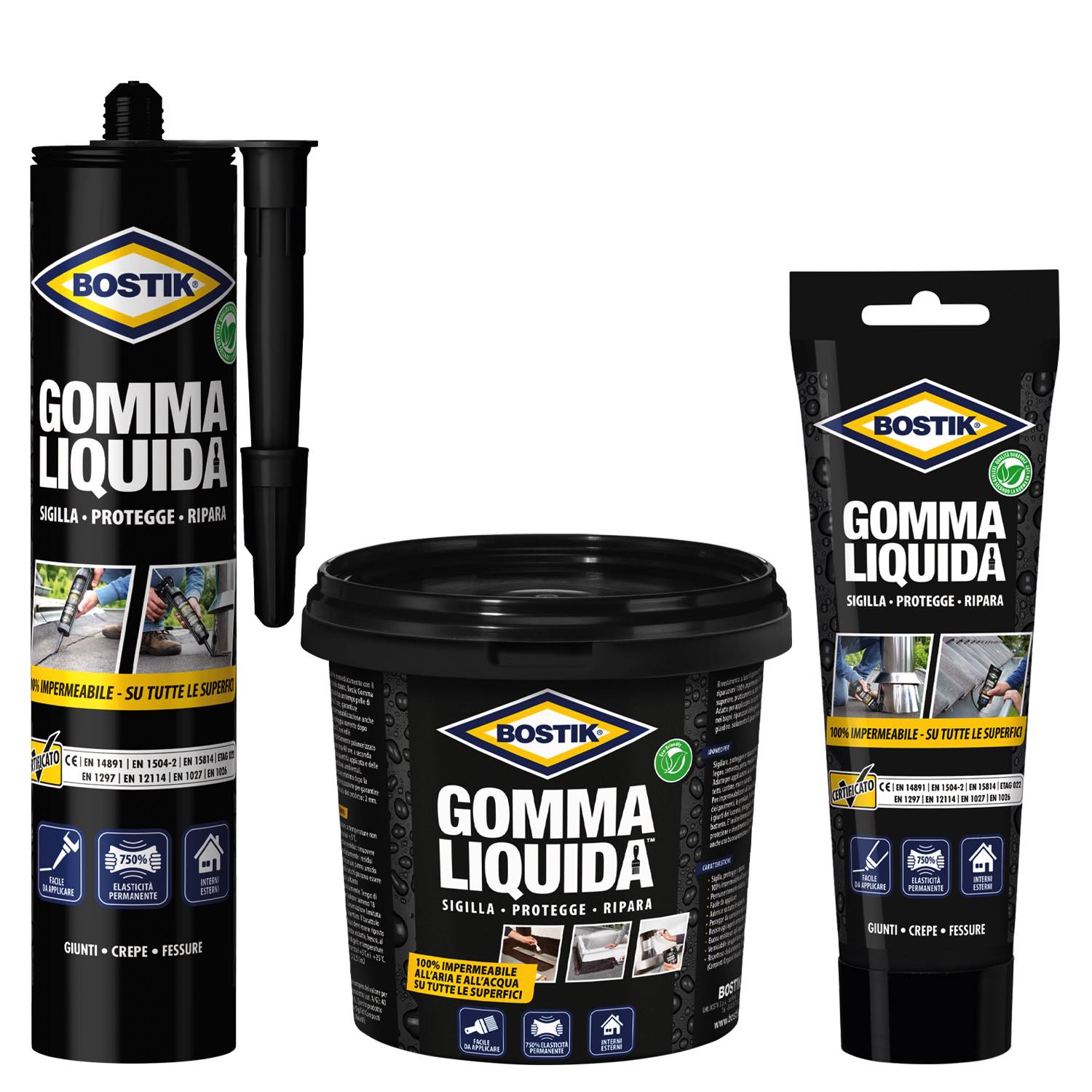GOMMA LIQUIDA BOSTIK 250 gr - Tubetto - BOSTIK