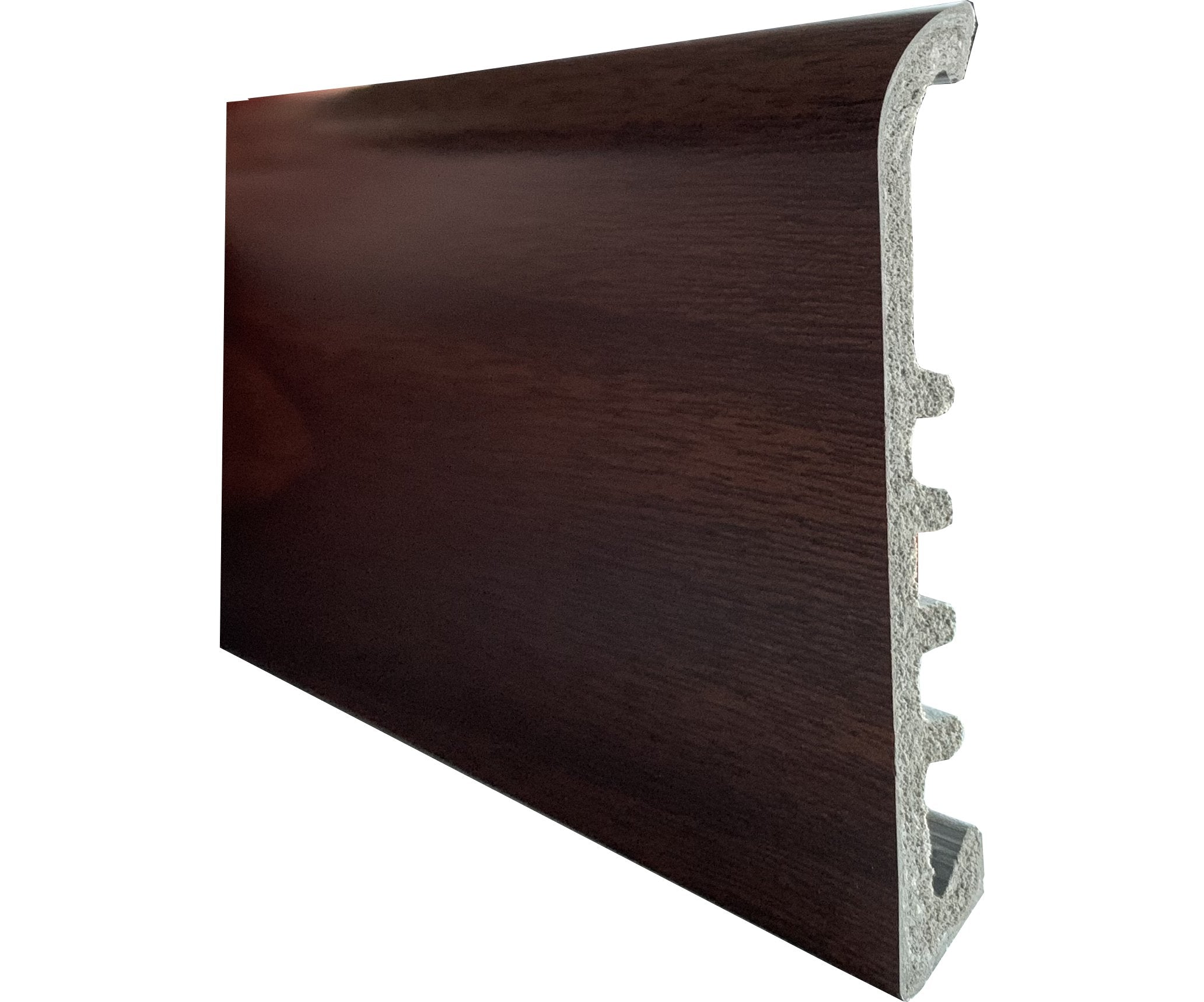 BATTISCOPA IN PVC TIPO 'LARGE' 75x9 mm - noce chiaro - barra 2 mt - 10 pezzi