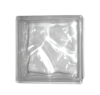 VETROMATTONE ONDULATO TRASPARENTE 19x19x8 cm - 6 pezzi